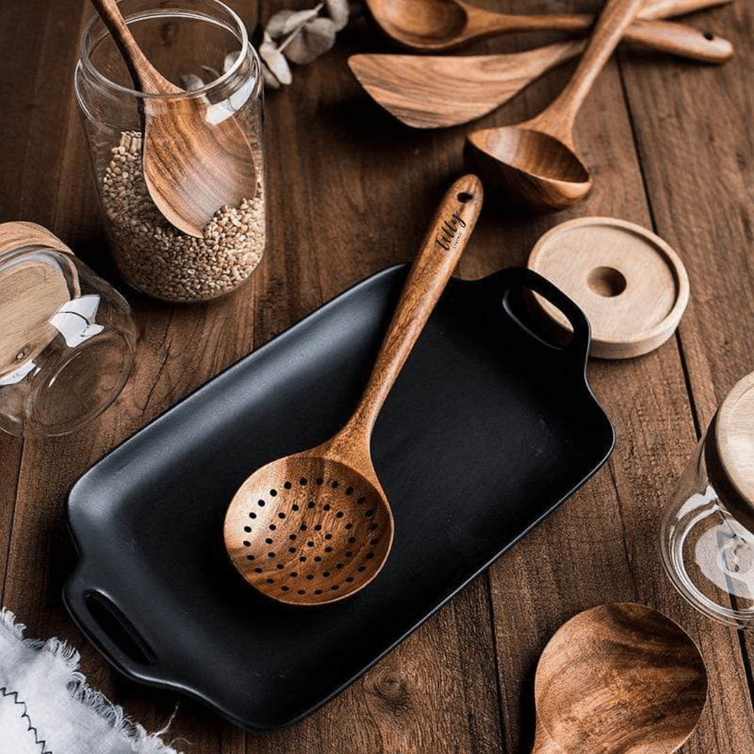 Exquisite Teak Kitchen Utensils Set