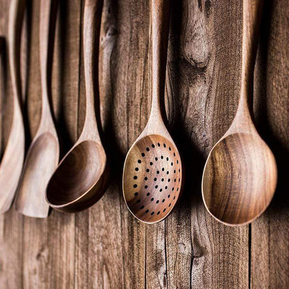 Exquisite Teak Kitchen Utensils Set