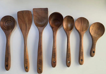 Exquisite Teak Kitchen Utensils Set