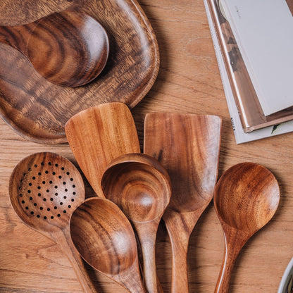 Exquisite Teak Kitchen Utensils Set