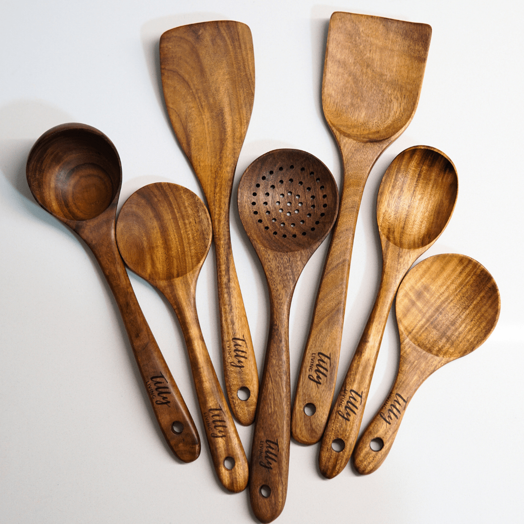 Exquisite Teak Kitchen Utensils Set